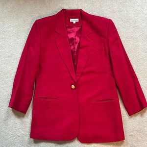 David Brooks Red Blazer Jacket